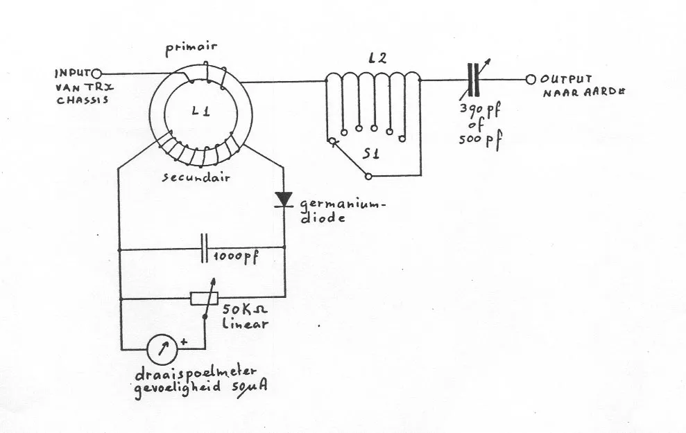 Esquema elétrico do acoplador de aterramento (fonte: R. Meeus)
